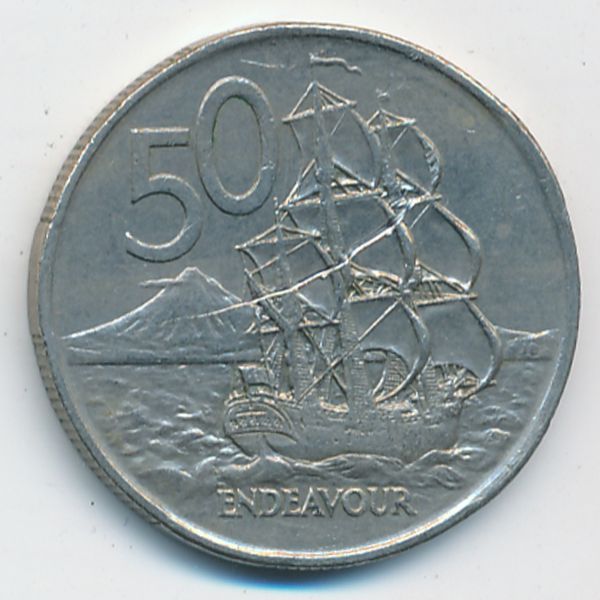 Новая Зеландия, 50 центов (1975 г.)
