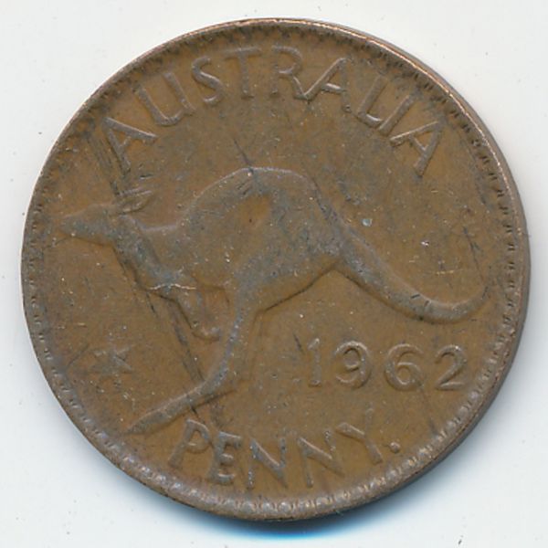 Австралия, 1 пенни (1962 г.)