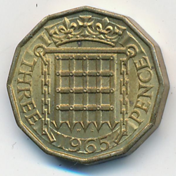 Великобритания, 3 пенса (1965 г.)