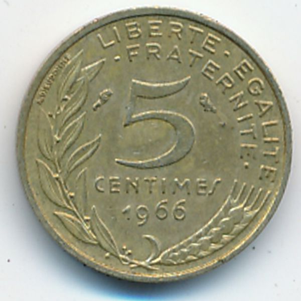 Франция, 5 сентим (1966 г.)