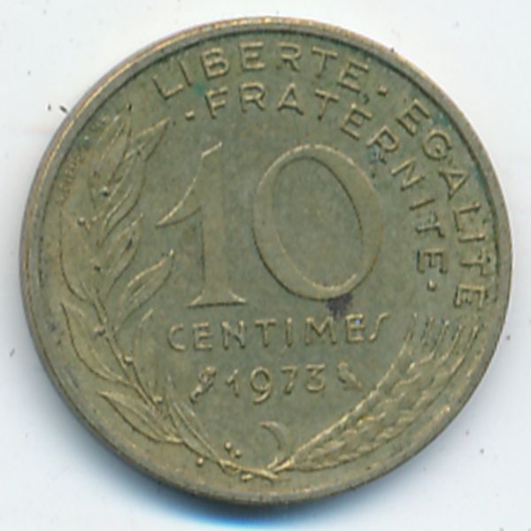 Франция, 10 сентим (1974 г.)