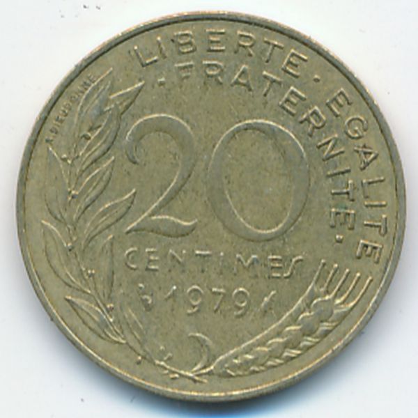 Франция, 20 сентим (1979 г.)