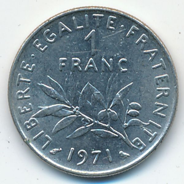 Франция, 1 франк (1971 г.)