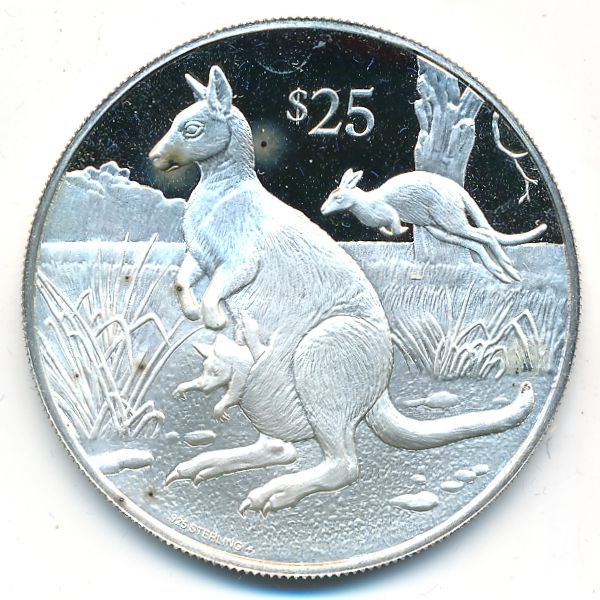 Виргинские острова, 25 долларов (1993 г.)