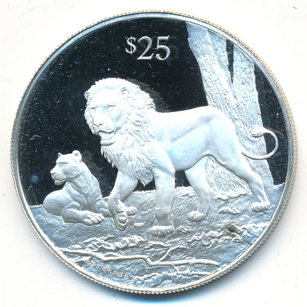 Виргинские острова, 25 долларов (1993 г.)