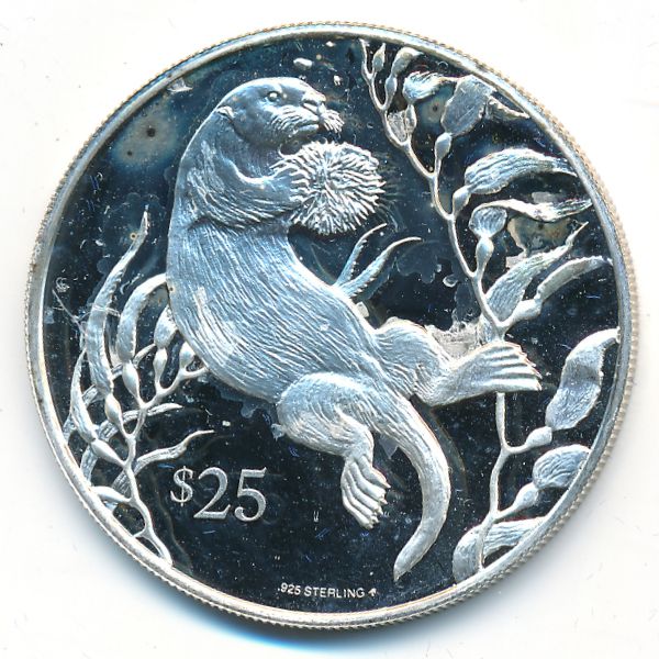 Виргинские острова, 25 долларов (1993 г.)
