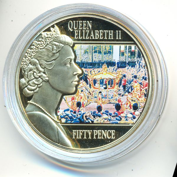 Гернси, 50 пенсов (2014 г.)