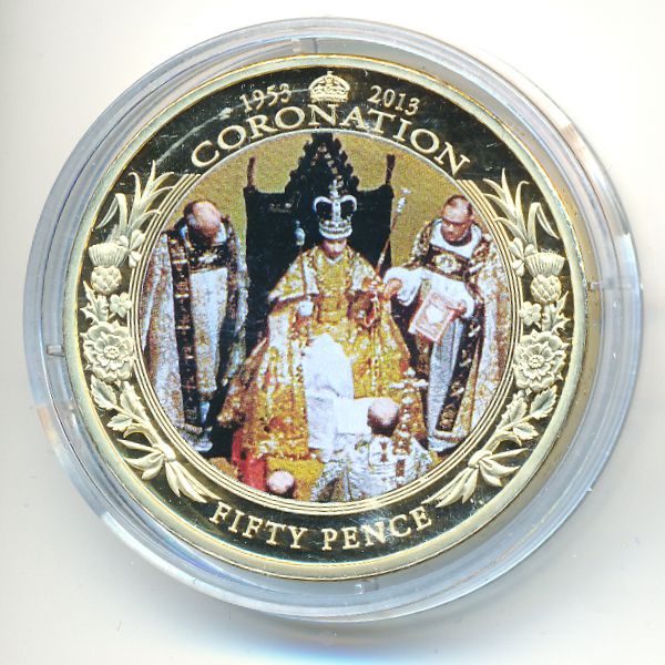 Гернси, 50 пенсов (2013 г.)