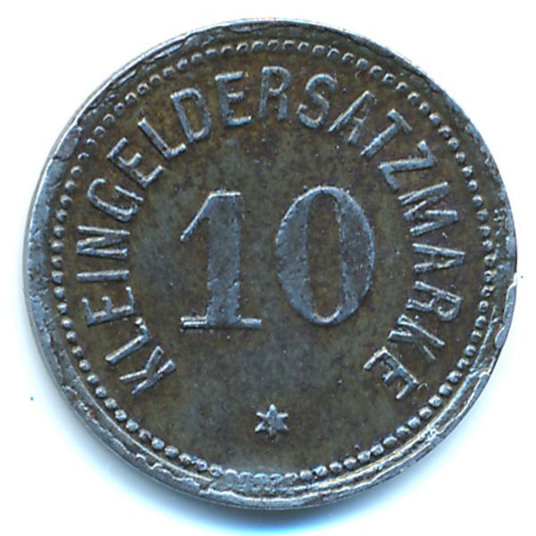 Бинген-на-Рейне., 10 пфеннигов (1918 г.)