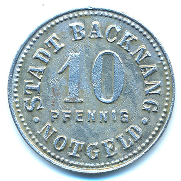 Бакнанг., 10 пфеннигов