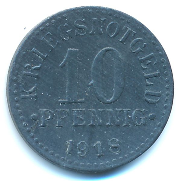 Брауншвейг., 10 пфеннигов (1918 г.)