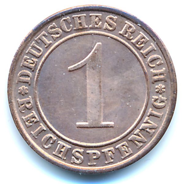 Веймарская республика, 1 рейхспфенниг (1936 г.)