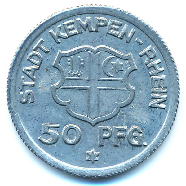 Кемпен., 50 пфеннигов (1921 г.)