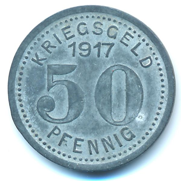 Эльберфельд., 50 пфеннигов (1917 г.)