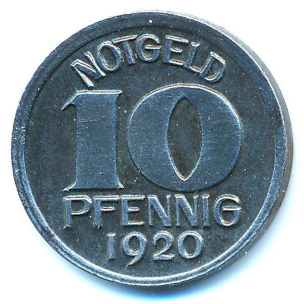 Халл., 10 пфеннигов (1920 г.)