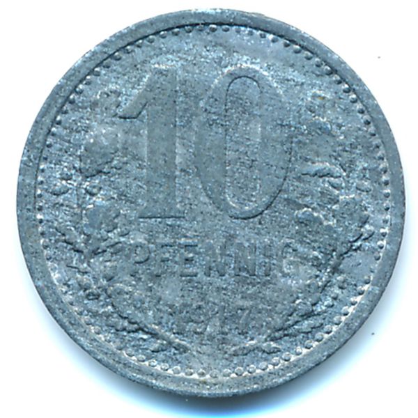Изерлон., 10 пфеннигов (1917 г.)