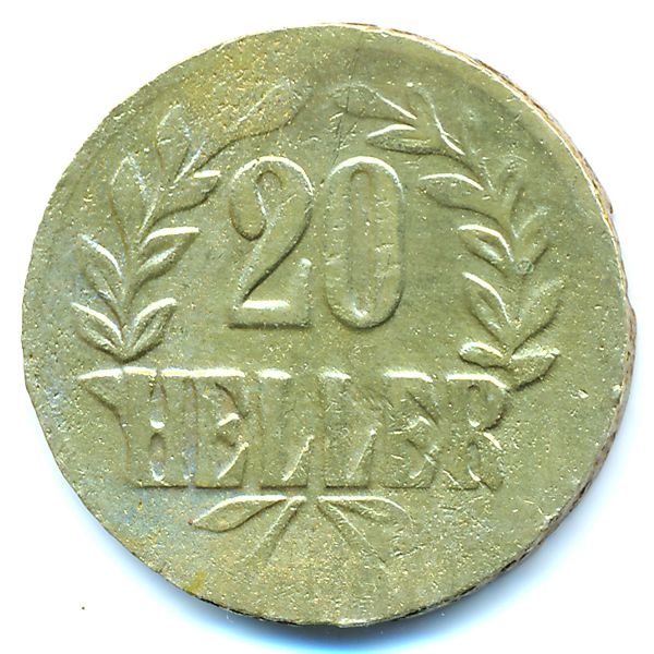 Немецкая Африка, 20 геллеров (1916 г.)