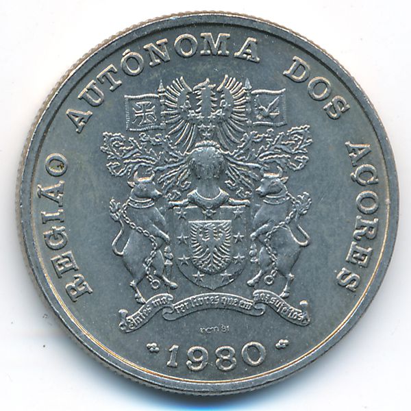 Азорские острова, 25 эскудо (1980 г.)