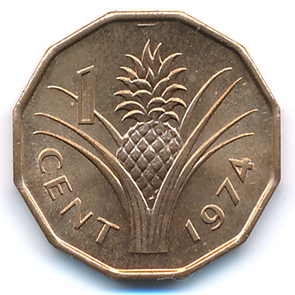 Свазиленд, 1 цент (1974 г.)