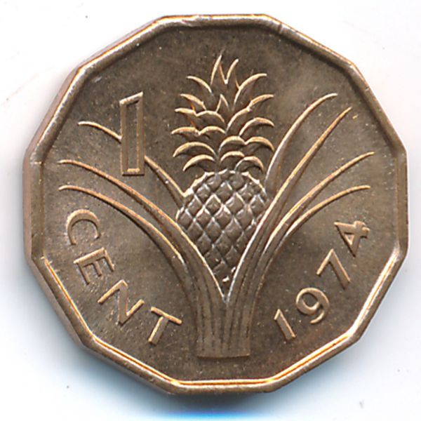 Свазиленд, 1 цент (1974 г.)