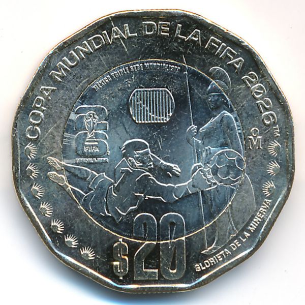 Мексика, 20 песо (2026 г.)