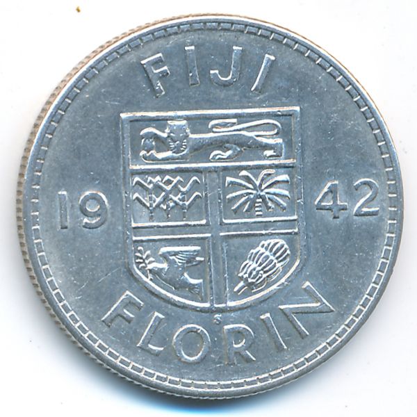 Фиджи, 1 флорин (1936 г.)
