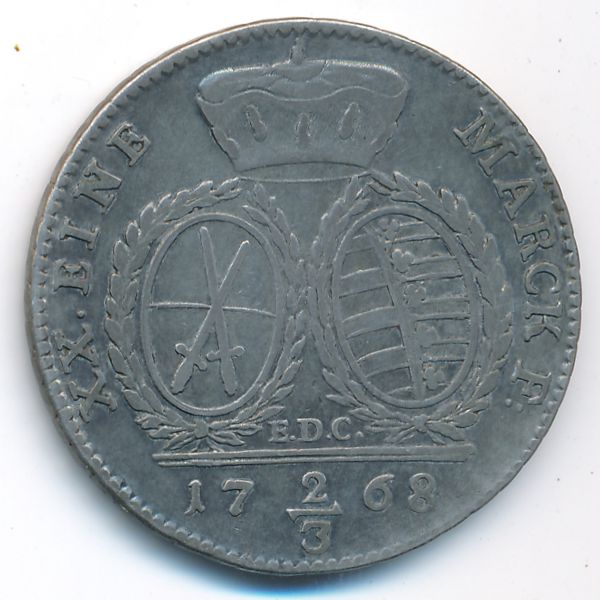 Саксония, 2/3 талера (1768 г.)