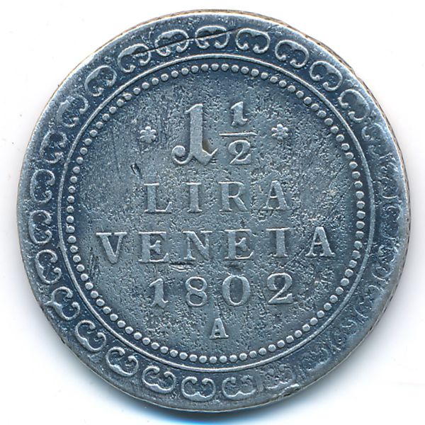 Венеция, 1 1/2 лиры (1802 г.)