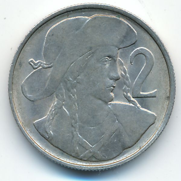 Чехословакия, 2 кроны (1948 г.)