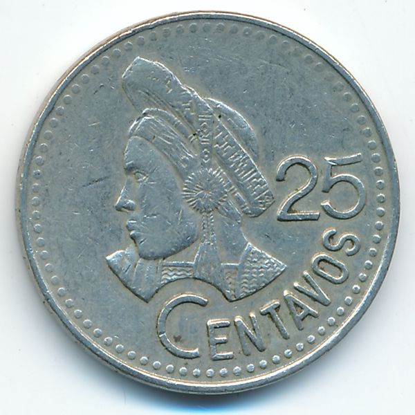 Гватемала, 25 сентаво (1993 г.)