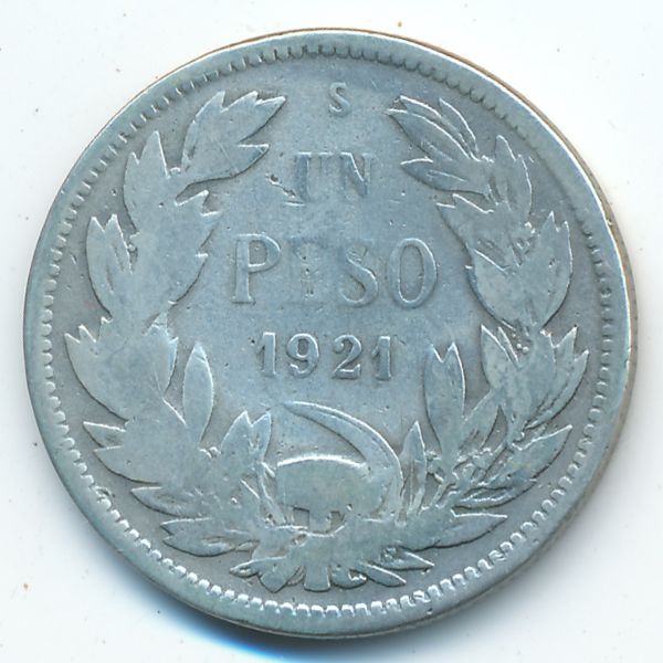 Чили, 1 песо (1921 г.)