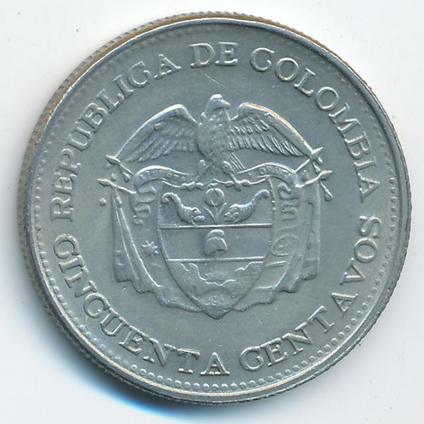 Колумбия, 50 сентаво (1963 г.)