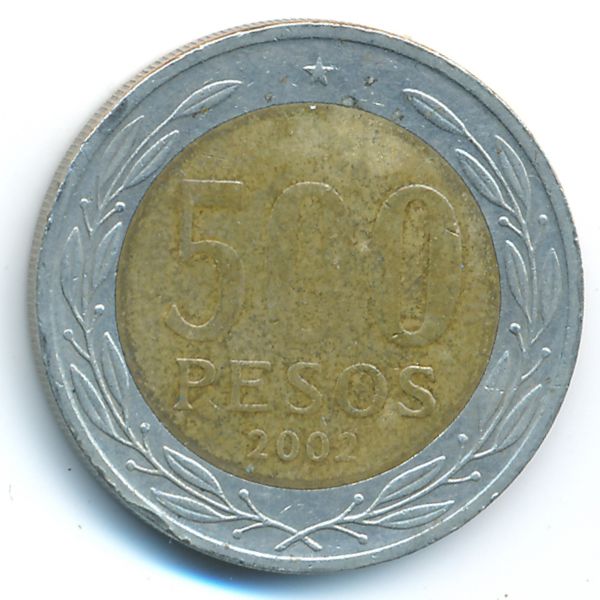 Чили, 500 песо (2008 г.)