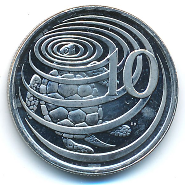 Каймановы острова, 10 центов (1999 г.)