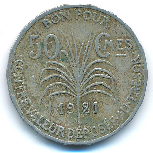 Гваделупа, 50 сентим (1921 г.)
