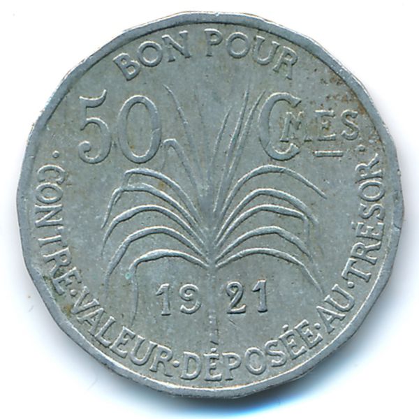 Гваделупа, 50 сентим (1921 г.)