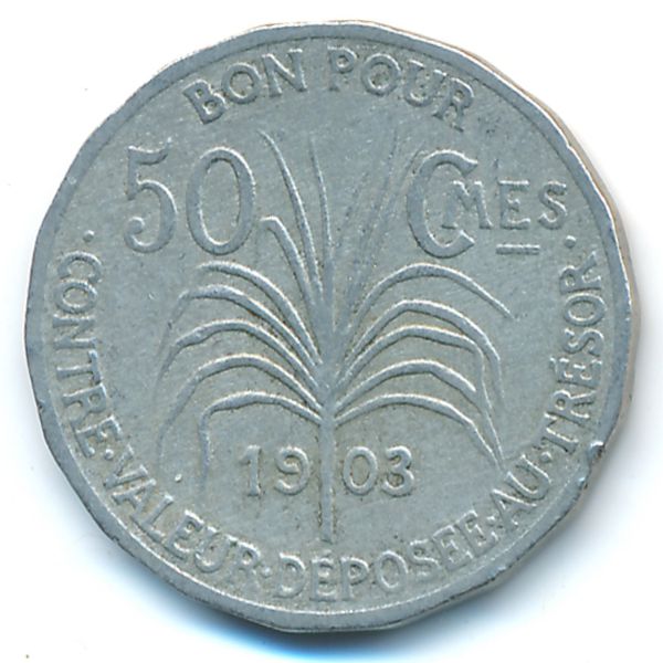 Гваделупа, 50 сентим (1903 г.)