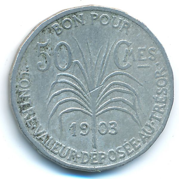 Гваделупа, 50 сентим (1903 г.)