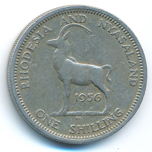 Родезия и Ньясаленд, 1 шиллинг (1956 г.)