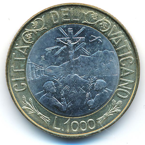Ватикан, 1000 лир (1999 г.)