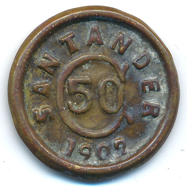 Сантандер, 50 сентаво (1902 г.)