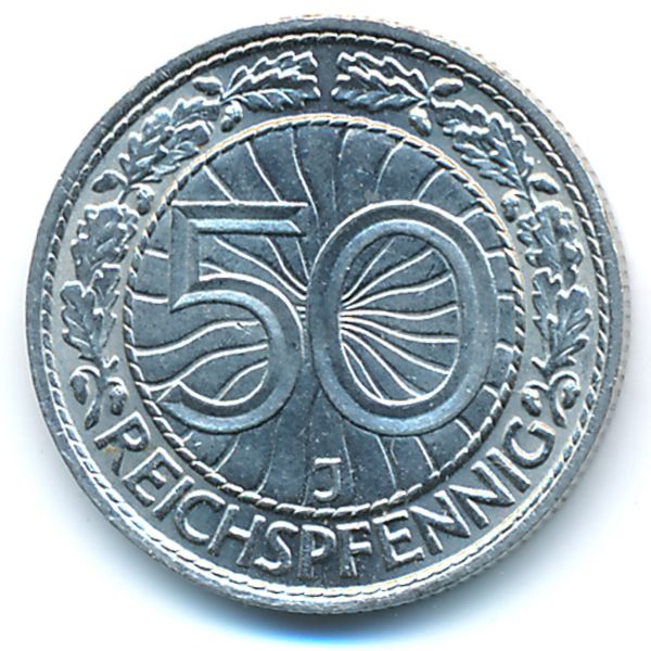 Веймарская республика, 50 рейхспфеннигов (1937 г.)