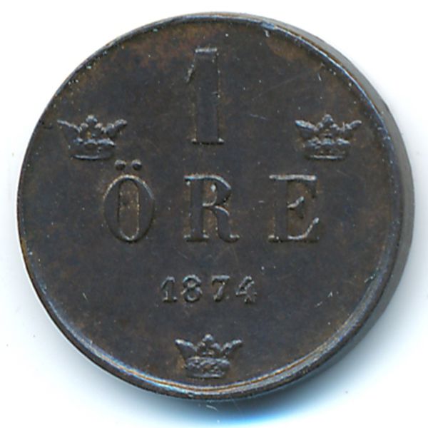 Швеция, 1 эре (1874 г.)