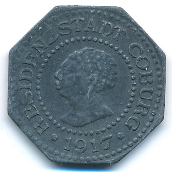 Кобург., 10 пфеннигов (1917 г.)