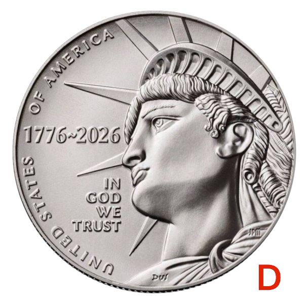 США, 1/2 доллара (2026 г.)