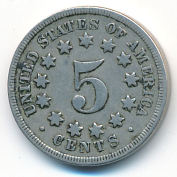 США, 5 центов (1869 г.)