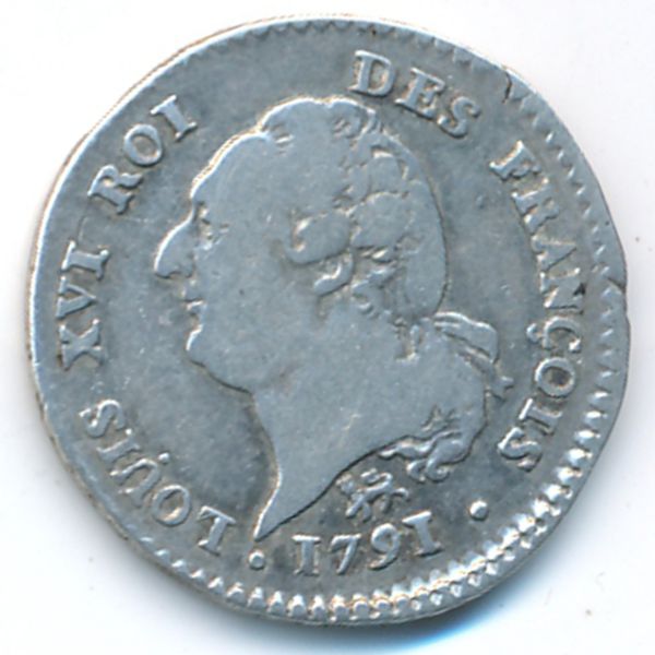 Франция, 15 солей (1791 г.)