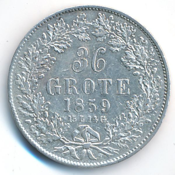 Бремен, 36 грот (1859 г.)