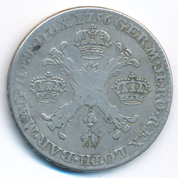 Австрийские Нидерланды, 1 флорин (1756 г.)