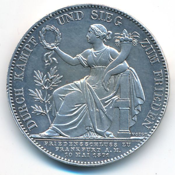 Бавария, 1 талер (1871 г.)